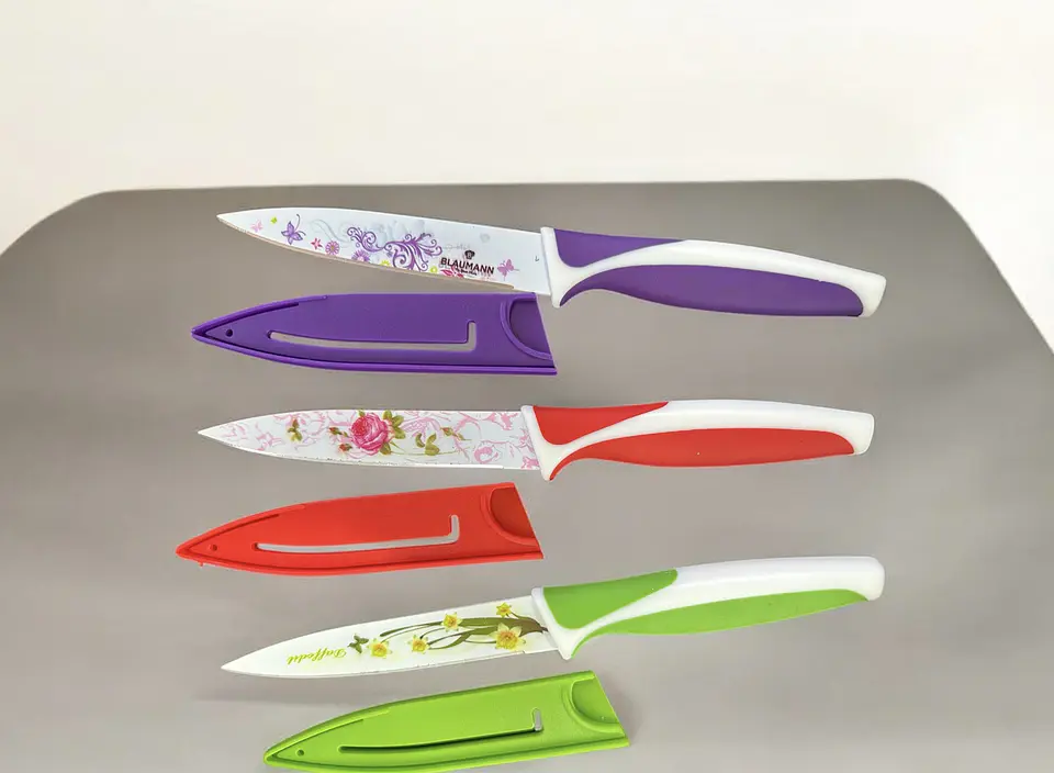 CUCHILLO DISEÑO CON FUNDA CALIDAD 23cm 2
