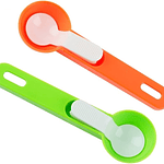 CUCHARA DE PLÁSTICO PARA HELADO-YOGURT-FRUTA