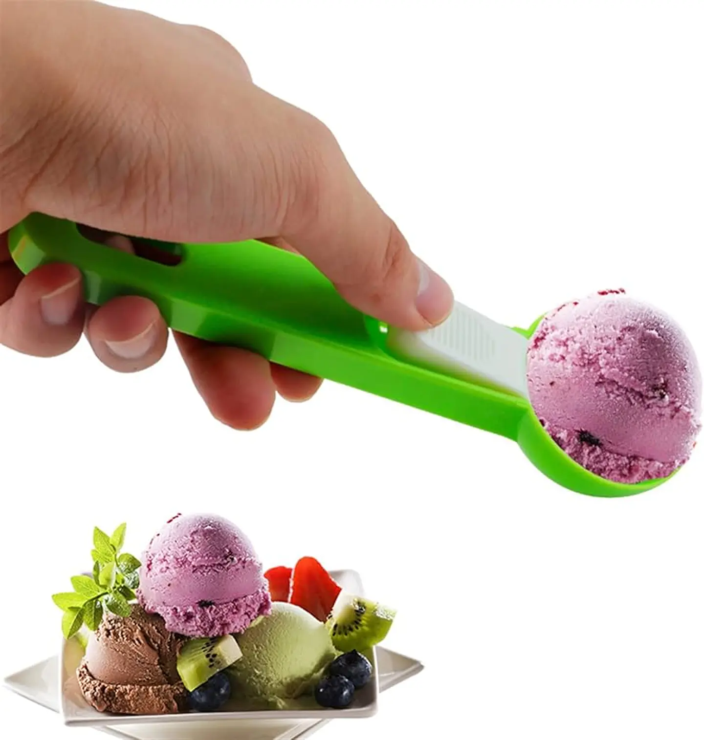 CUCHARA DE PLÁSTICO PARA HELADO-YOGURT-FRUTA 7