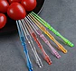 MINI TENEDOR DESECHABLE DE PLÁSTICO PARA COCTELES 10CM 50 PCS - Miniatura 4