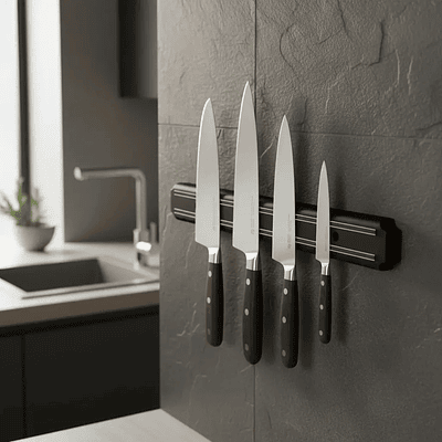 IMAN PARA ORGANIZAR CUCHILLOS DE 30CM COLORES 