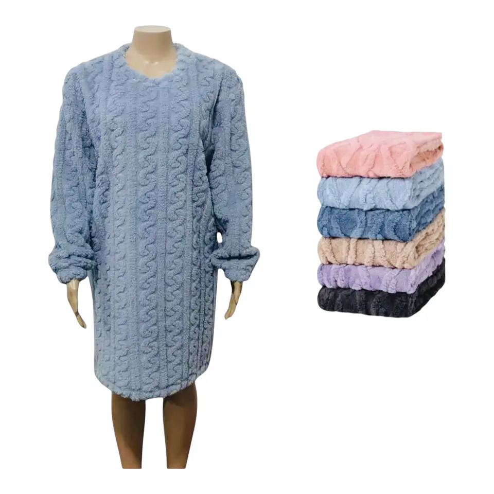 PIJAMA BATA CAMISOLA TEXTURIZADA DAMA M/L XL/2XL 1