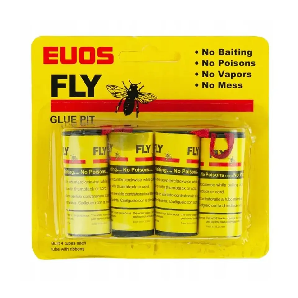 CINTA ATRAPA MOSCAS Y MOSQUITOS PQT 4UNDS 1