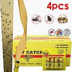 CINTA ATRAPA MOSCAS Y MOSQUITOS PQT 4UNDS