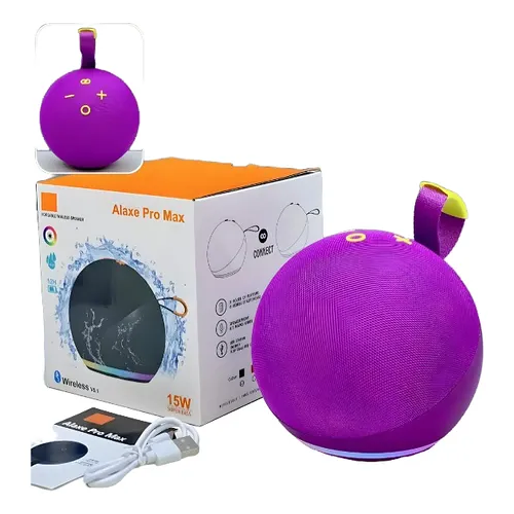 PARLANTE INTELIGENTE ALAXE BLUETOOTH CON COMANDO DE VOZ GRANDE