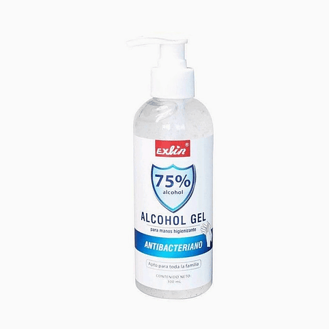 ALCOHOL GEL ANTIBACTERIANO 75% CON DISPENSADOR 300ML 