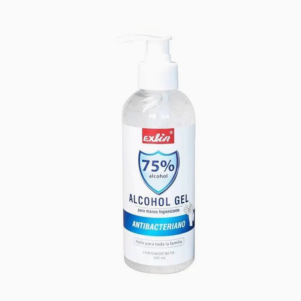 ALCOHOL GEL ANTIBACTERIANO 75% CON DISPENSADOR 300ML  2