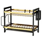 RACK METALICO ORGANIZADOR PARA PLATOS DE 2 PISOS 46x33CM - Miniatura 2