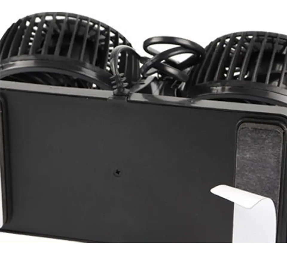 MINI VENTILADOR DOBLE PARA AUTO 12V 360GRADOS 7
