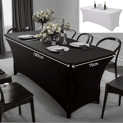 FUNDA DE MESA SPANDEX 180x70CM