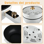 OLLA ELECTRICA VAPORERA MULTIFUNCIONAL SARTEN ANTIADHERENTE BLANCO 60