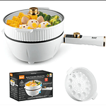 OLLA ELECTRICA VAPORERA MULTIFUNCIONAL SARTEN ANTIADHERENTE BLANCO 60