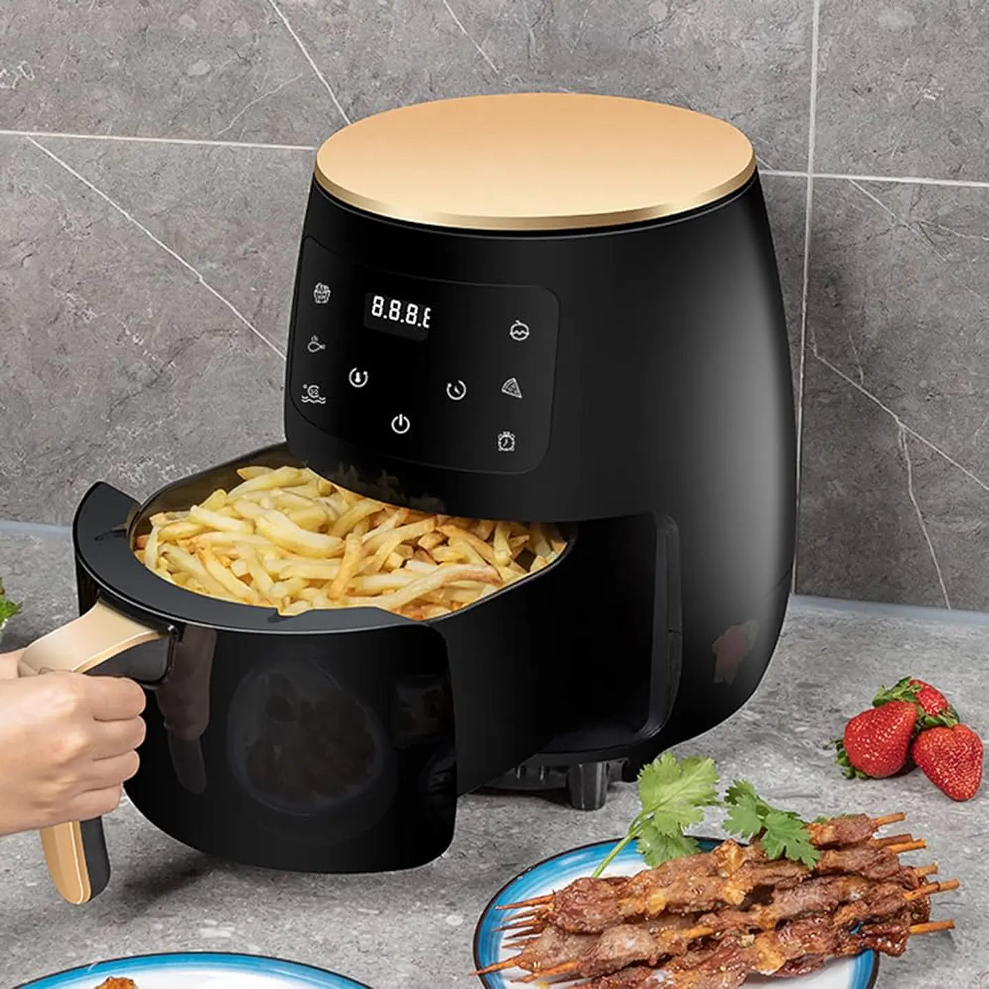 FREIDORA DE AIRE DIGITAL 2400W 6LTRS DE CAPACIDAD 2