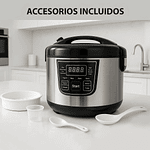 OLLA ARROCERA ELECTRICA MULTIFUNCIONAL DIGITAL ACKILISS 5 LTRS CON 12 FUNCIONES 