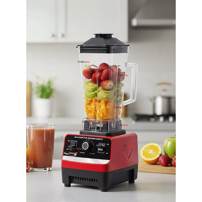 LICUADORA JUGUERA MULTIFUNCIONAL ACKILISS JARRA DE ACRÍLICO 2.5LTRS 2400W DE POTENCIA + MANGO TRITURADOR