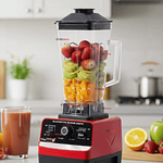 LICUADORA JUGUERA MULTIFUNCIONAL ACKILISS JARRA DE ACRÍLICO 2.5LTRS 2400W DE POTENCIA + MANGO TRITURADOR