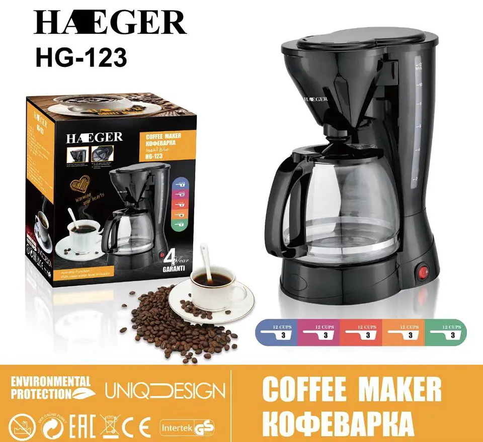 CAFETERA ELÉCTRICA 1.5LITRS HAEGER 3