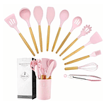 SET UTENSILIOS SILICONA COCINA 12 PZS 
