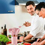 SET UTENSILIOS SILICONA COCINA 12 PZS 