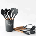 SET UTENSILIOS SILICONA COCINA 12 PZS 