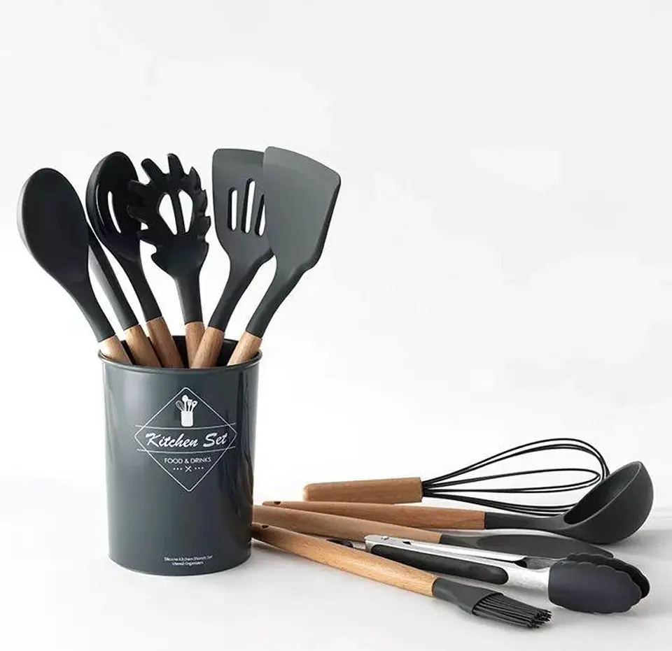SET UTENSILIOS SILICONA COCINA 12 PZS  10