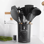 SET UTENSILIOS SILICONA COCINA 12 PZS 