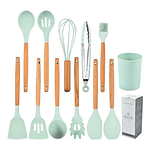 SET UTENSILIOS SILICONA COCINA 12 PZS 