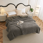 FRAZADA TEXTURIZADA MARIPOSA CON CHIPORRO 2 PLAZAS