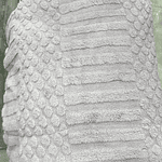 FRAZADA TEXTURIZADA PUNTOS CON CHIPORRO KING 2.5 PLAZAS