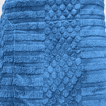 FRAZADA TEXTURIZADA PUNTOS CON CHIPORRO KING 2.5 PLAZAS