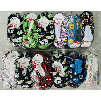 DOCENA DE PANTUFLAS CON CHIPORRO DISEÑO DE NIÑO