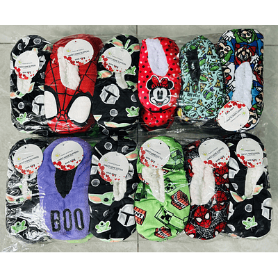 DOCENA DE PANTUFLAS CON CHIPORRO DISEÑO DE NIÑO