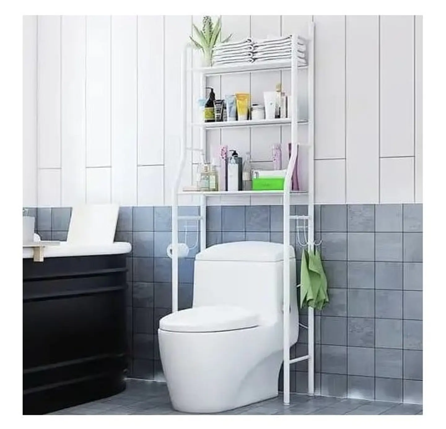 RACK ORGANIZADOR DE METAL PARA BAÑO  2