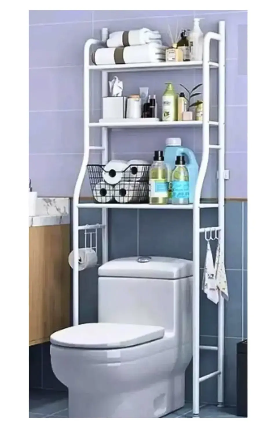 RACK ORGANIZADOR DE METAL PARA BAÑO  3