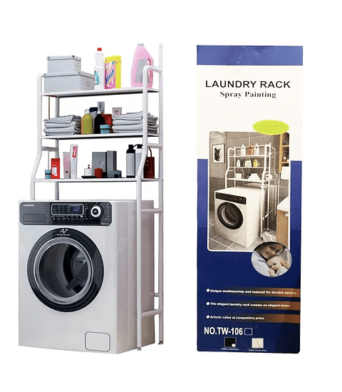 RACK ORGANIZADOR DE METAL PARA LAVADORA 