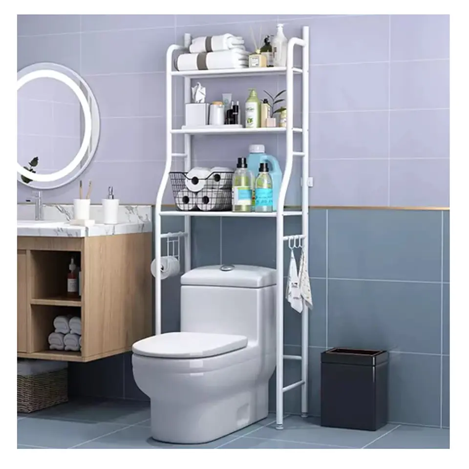 RACK ORGANIZADOR DE METAL PARA BAÑO  1