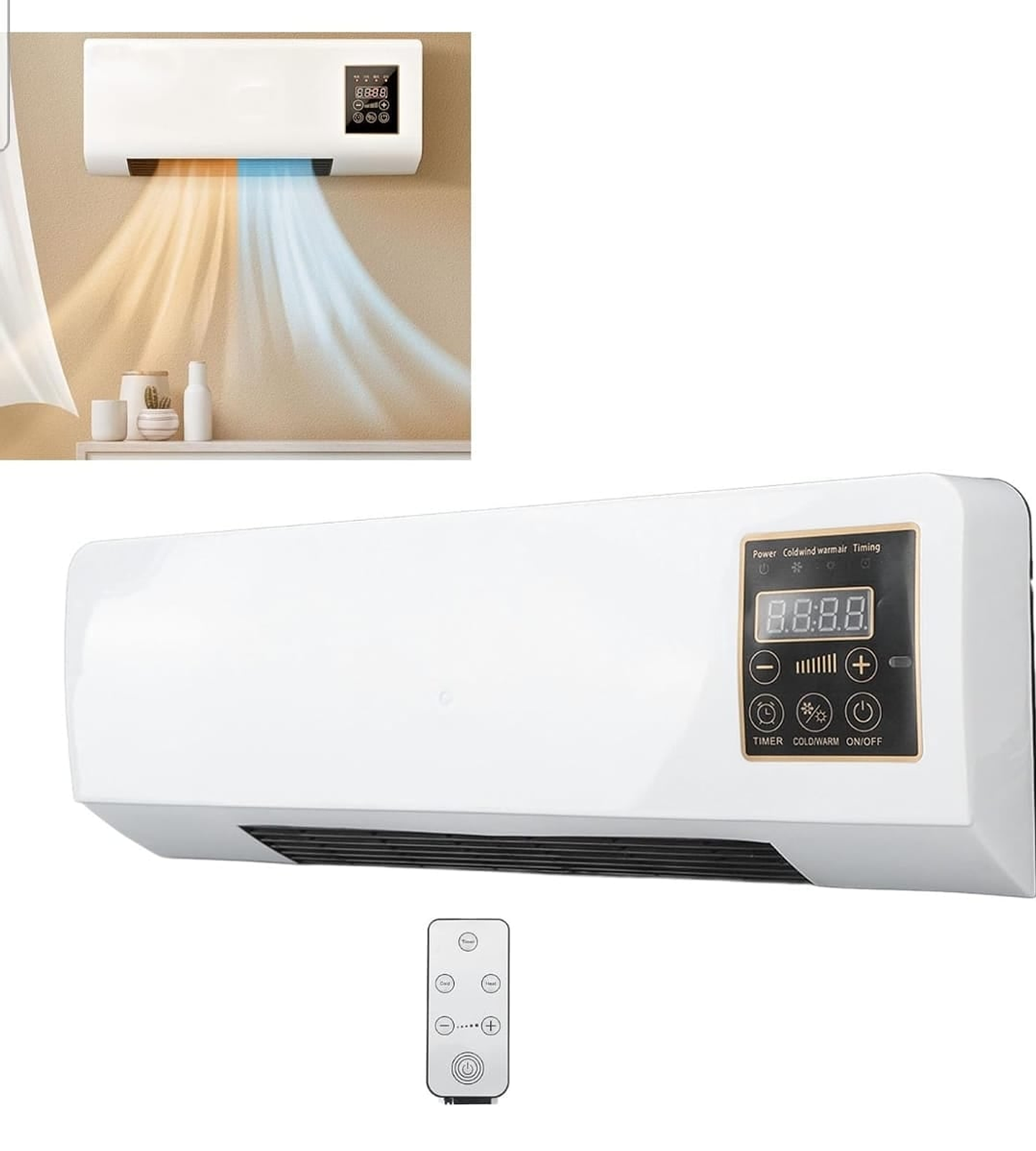 CALEFACTOR ELÉCTRICO PORTÁTIL DE PARED 9