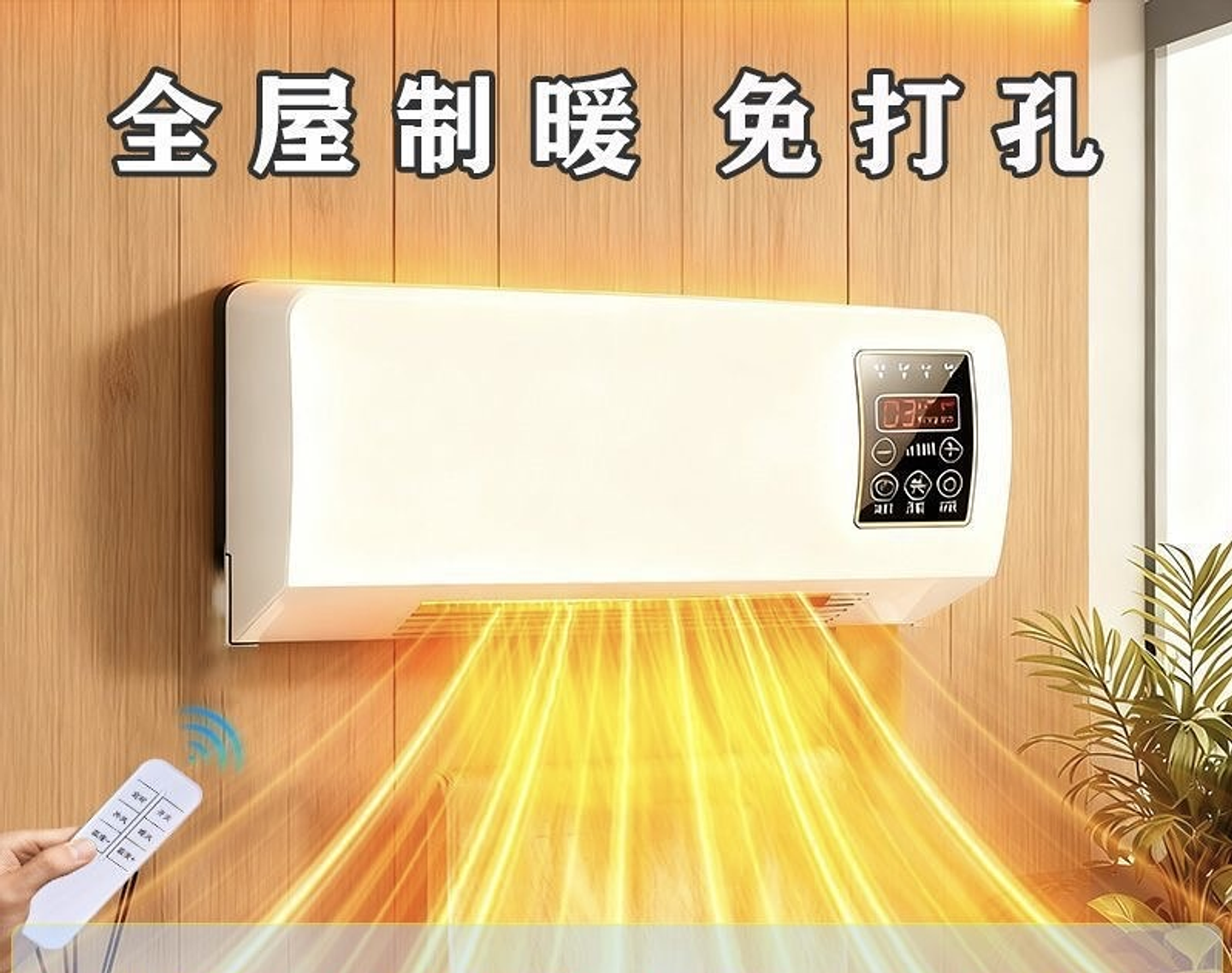 CALEFACTOR ELÉCTRICO PORTÁTIL DE PARED 8