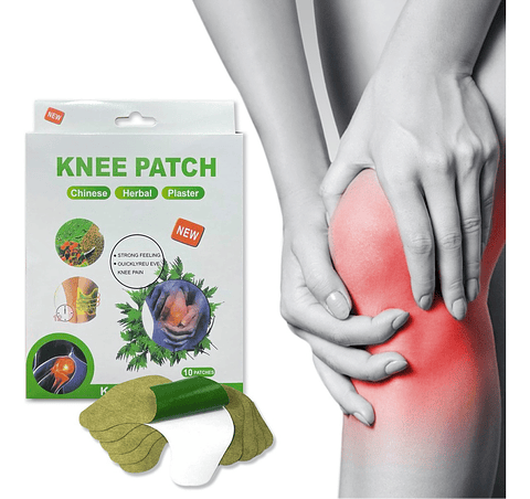 PARCHES PARA ELIMINAR ALIVIAR, CALMAR DOLORES DE RODILLAS KNEE PATCH CAJITA 10 UNDS