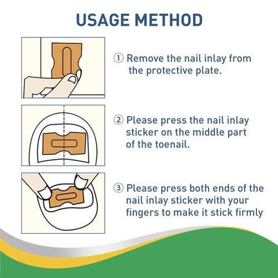 KIT DE PARCHES PARA CORREGIR Y ALIVIAR EL DOLOR DE UÑAS ENCARNADAS CAJITA 30UNDS 5
