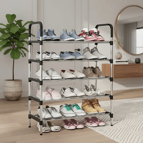 ZAPATERO ORGANIZADOR DE 5 NIVELES ESTANTE PARA 15 PARES 