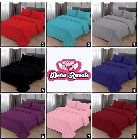 SET DE SABANA DE POLAR LISO KING 2.5 PLAZAS