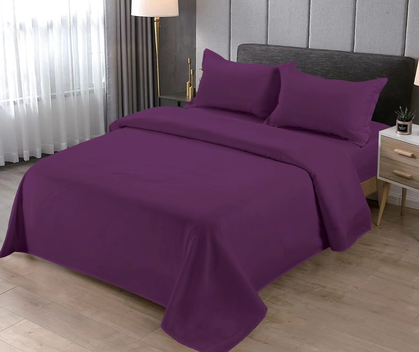 SET DE SABANA DE POLAR LISO 1.5 PLAZAS 5