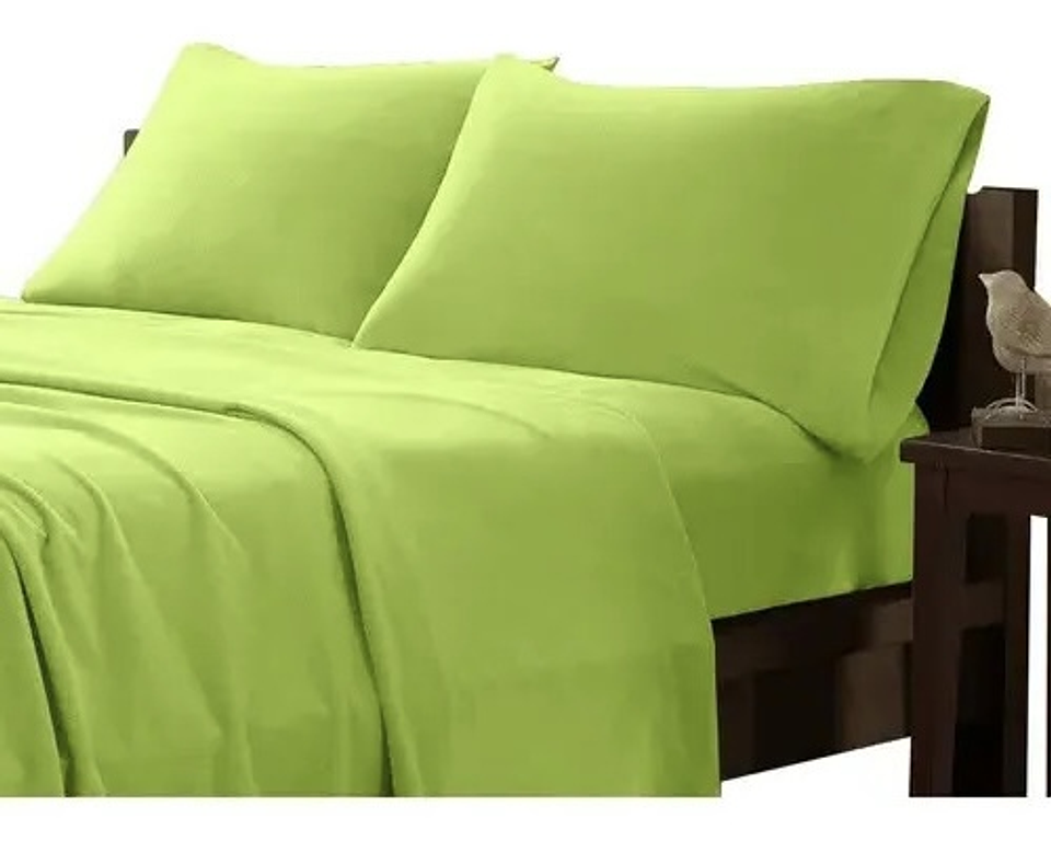 SET DE SABANA DE POLAR LISO 1.5 PLAZAS 9