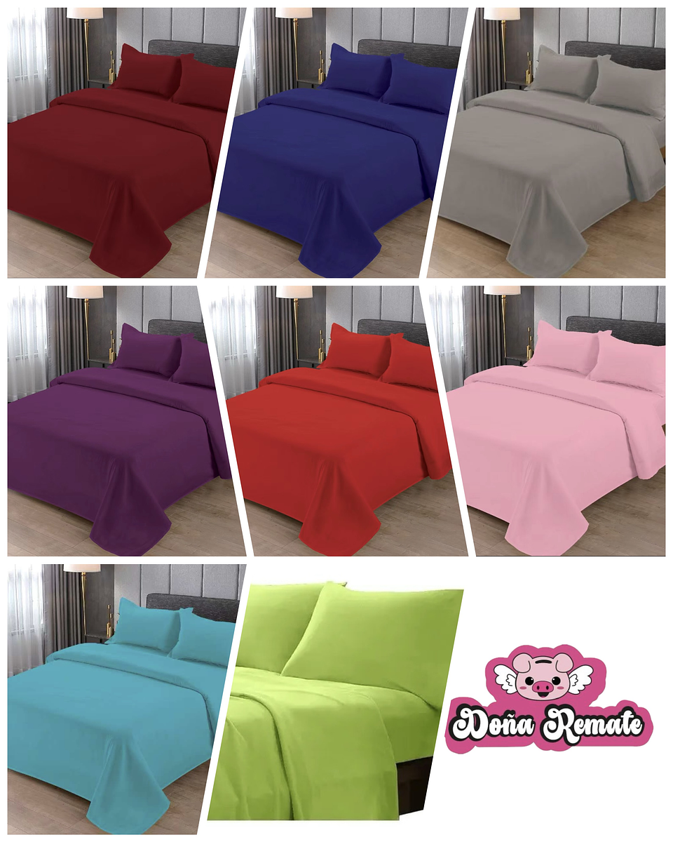 SET DE SABANA DE POLAR LISO 1.5 PLAZAS 1