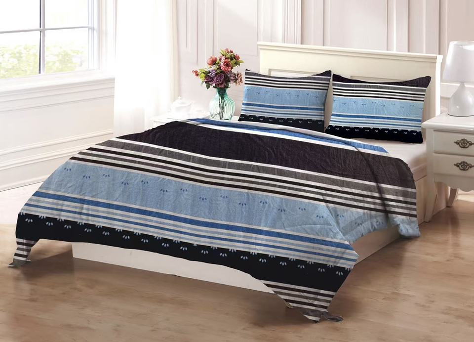 SET DE SABANA DE POLAR CON DISEÑO KING 2.5 PLAZAS  3