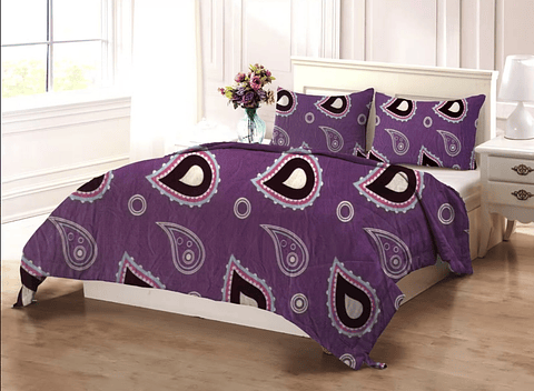 SET DE SABANA DE POLAR CON DISEÑO KING 2.5 PLAZAS 