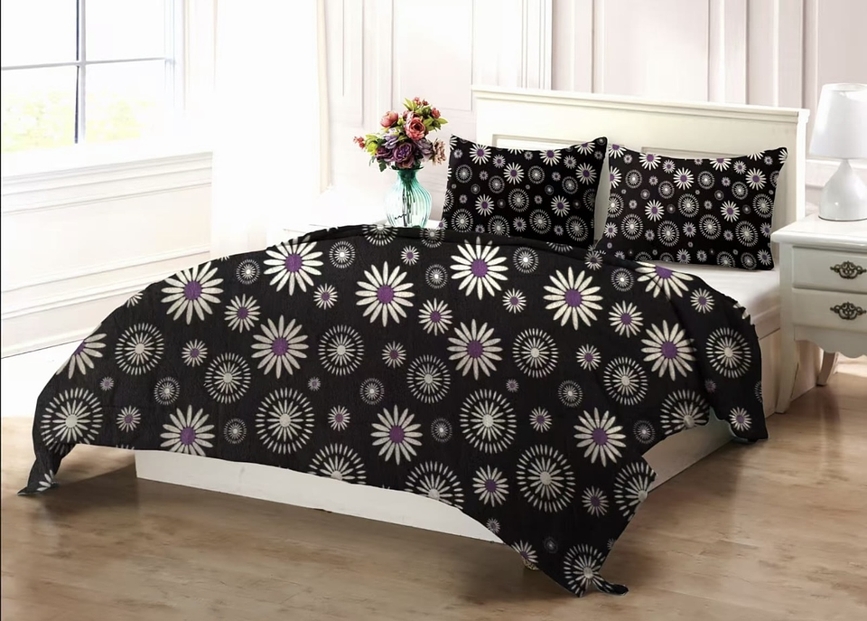 SET DE SABANA DE POLAR CON DISEÑO KING 2.5 PLAZAS  6