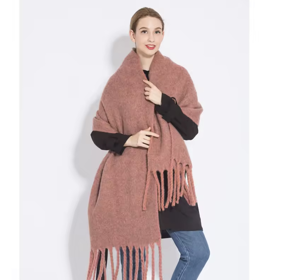 BUFANDON LANA DE ALPACA COLOR LISO 200x45CM 6