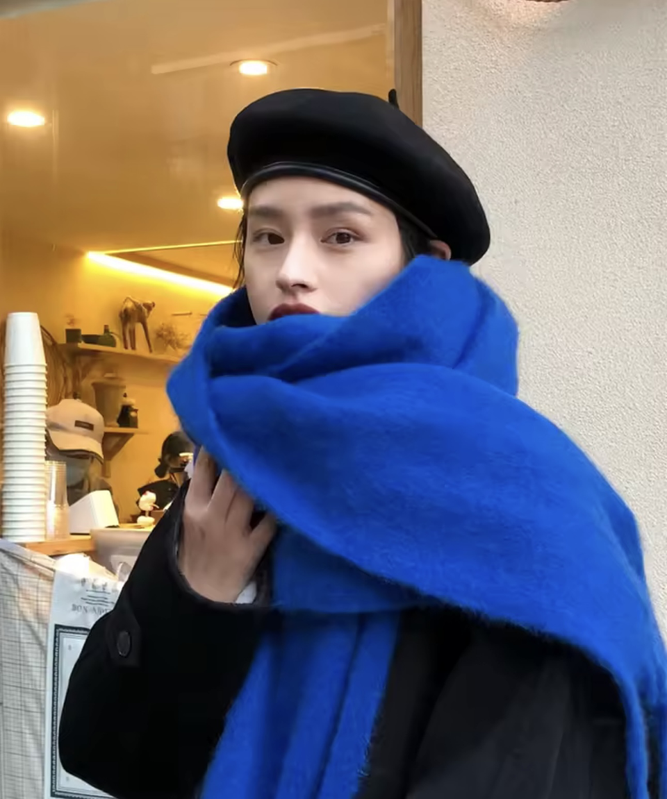 BUFANDON LANA DE ALPACA COLOR LISO 200x45CM 7